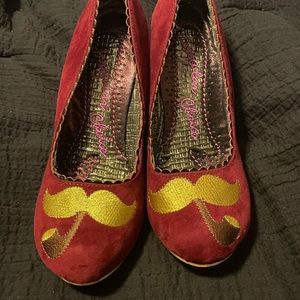 Irregular choice glitter heels size 37 which is approximately 6 US